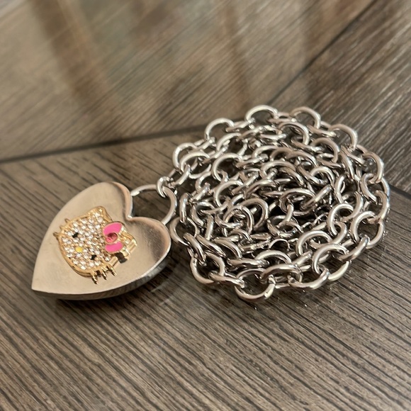 Rhinestone Hello Kitty Adjustable Chain Necklace - Picture 16 of 16